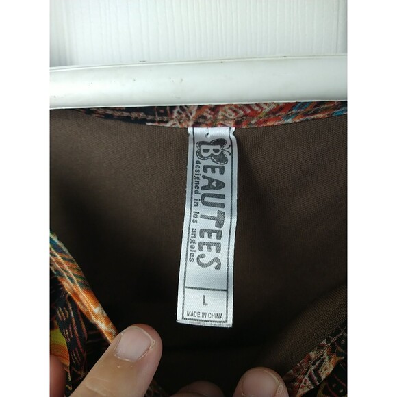 Beautees Girls L Tank Ruffle Layer Lined Western Casual Boho Retro Hippie - Picture 2 of 7